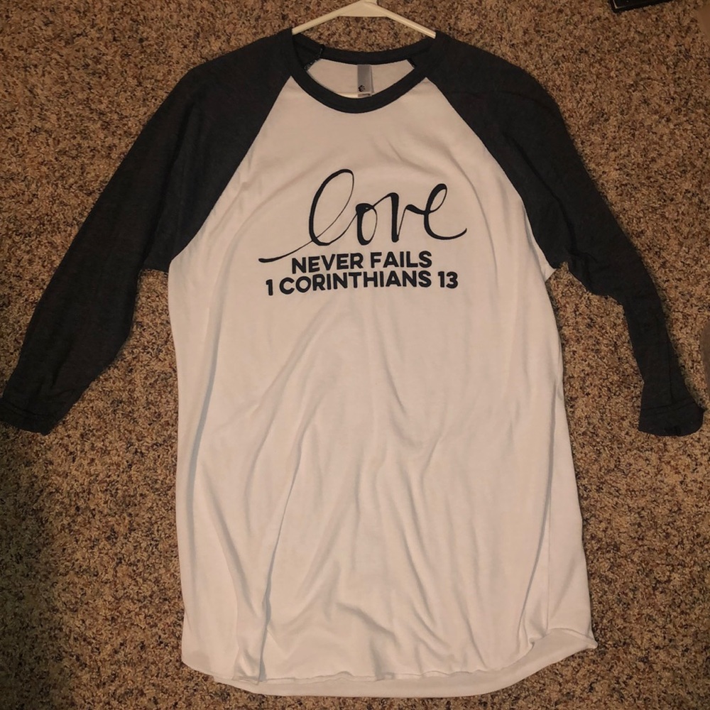 3/4 sleeve baseball T shirt